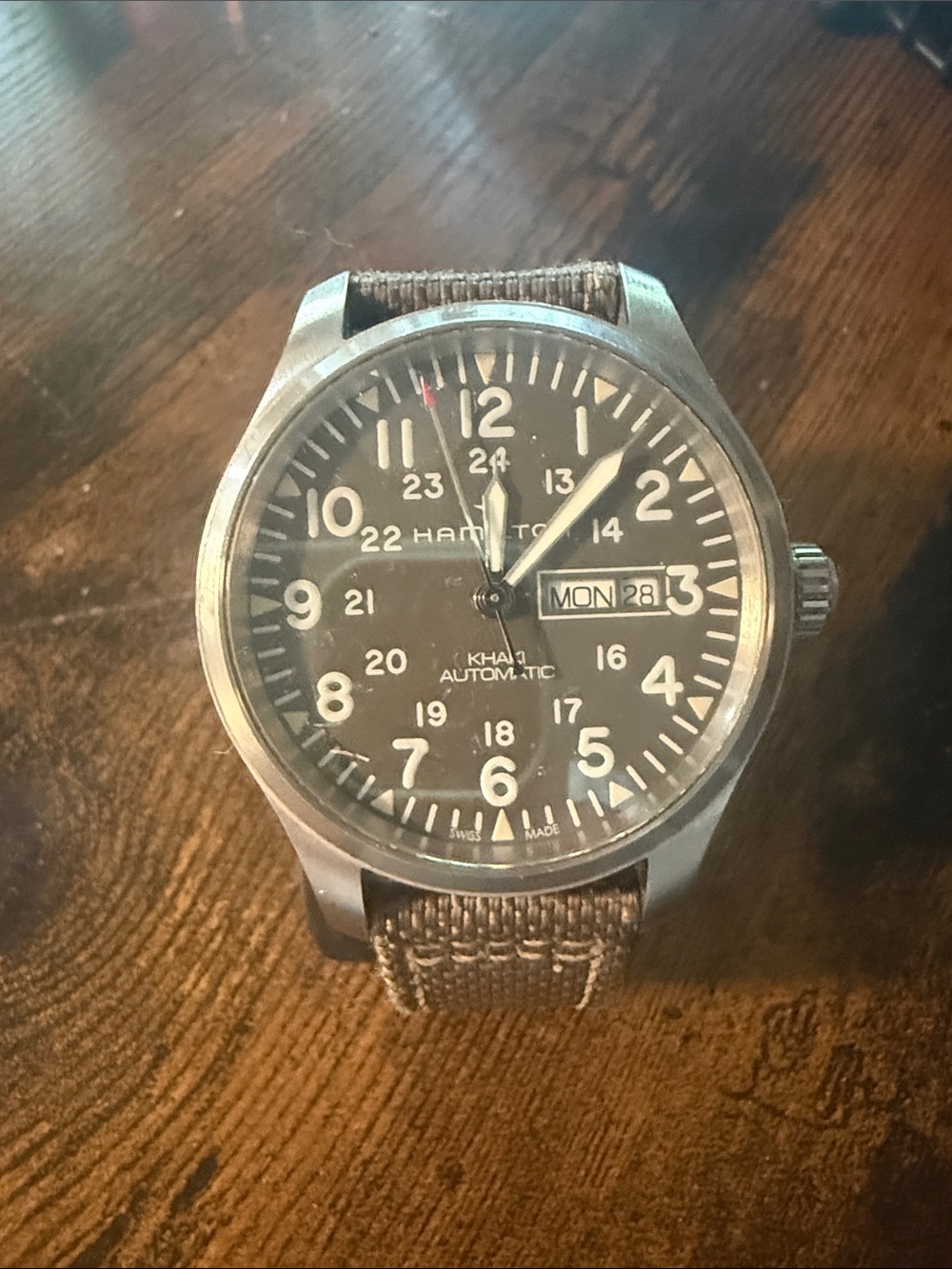 Hamilton Khaki Field Automatic Men's Watch - Black Dial, Brown Strap